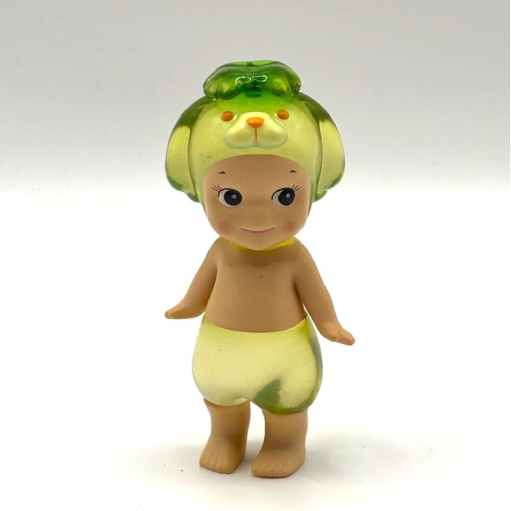 New Kewpie/Angel Collectible Mini Figure, Green Dog Costume, Open Box